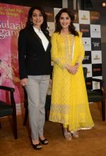 Madhuri Dixit, Juhi Chawla at Gulaab Gang promotions in Delhi on 4th March 2014